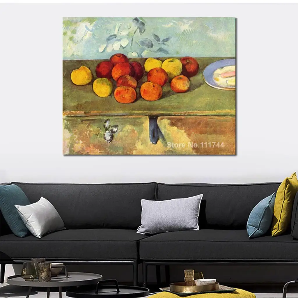 

Still Life Artwork of Paul Cezanne Apples and Biscuits Modern Paintings Landscape Handmade High Quality