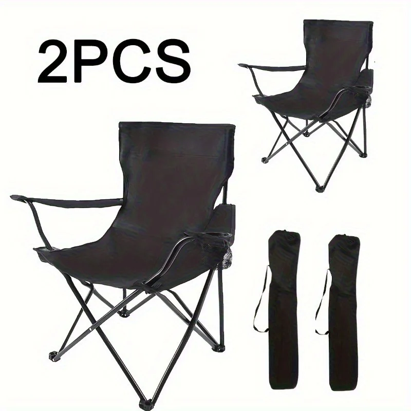 Portable Camping Chair, Lightweight Folding Camping Chair, Outdoor Fishing Chair, Portable Picnic Chair with Adjustable Backrest