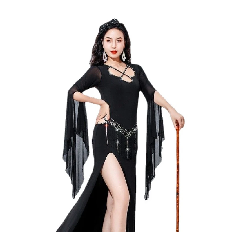 

Saidi Competiton Robes Clothing Belly Dance Costume Dress Women New Folk Shaabi Baladi Training Dresses Oriental Performance