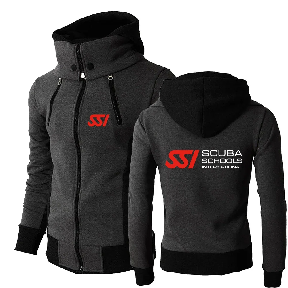 

Scuba Diving Dive SSI 2024 New Mens Modis Harajuku Sports Long Sleeve Zipper Cotton Autumn Winter Hoodies Casual Sweatshirts