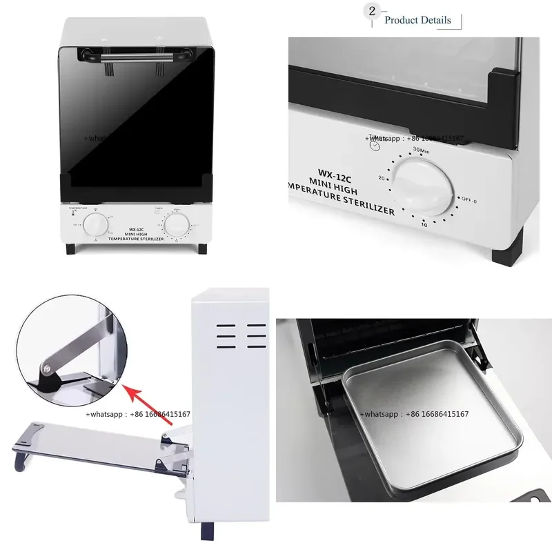 10L 900W Double Deck Nail Tools Heat Sterilizer Autoclave Spa High Temperature Sterilizer