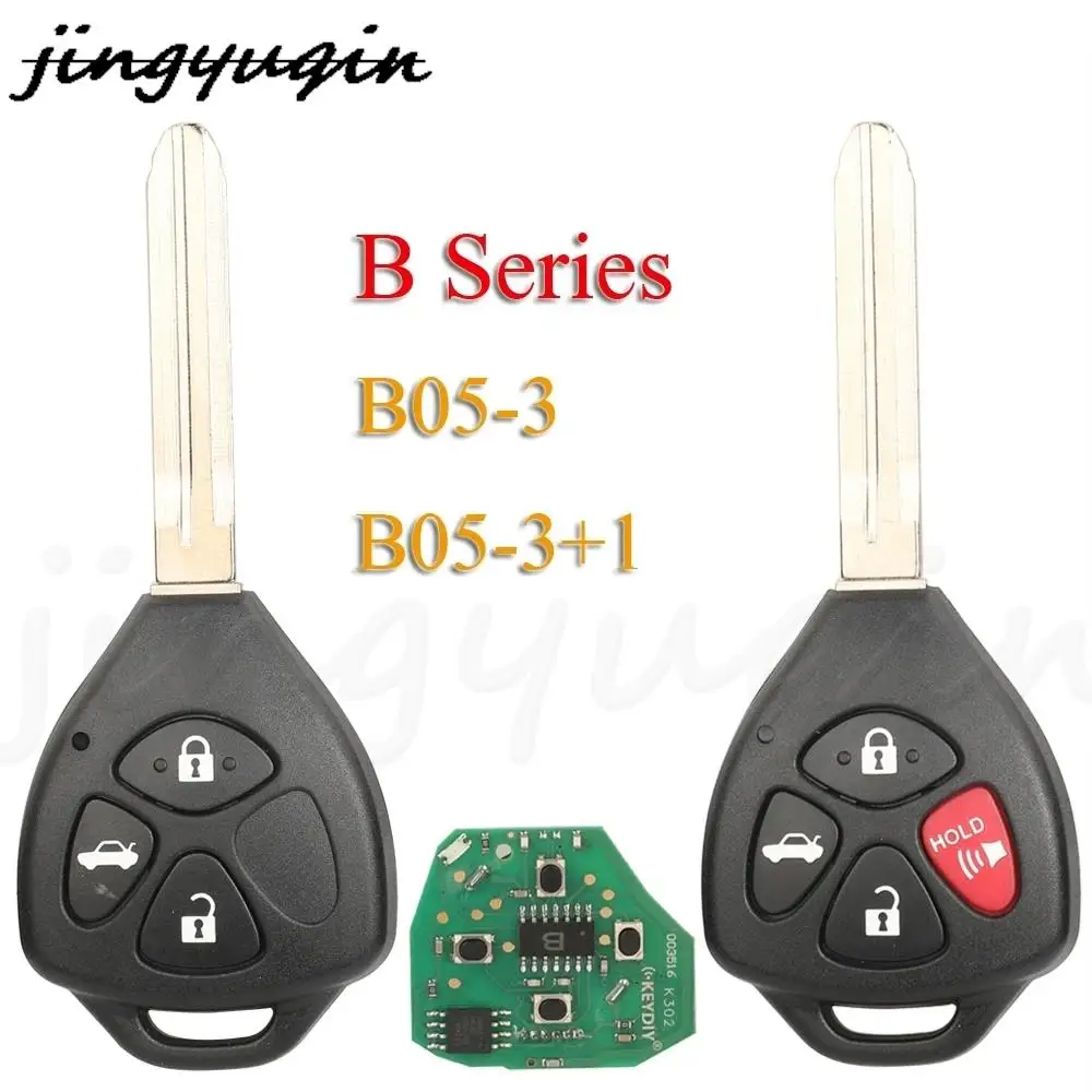Jingyuqin Universal KD B05-3 B05-3+1 Remote Control Car Key 3/4Buttons For KD900/MINI KD/KD MAX Key Programmer B Series Remotes