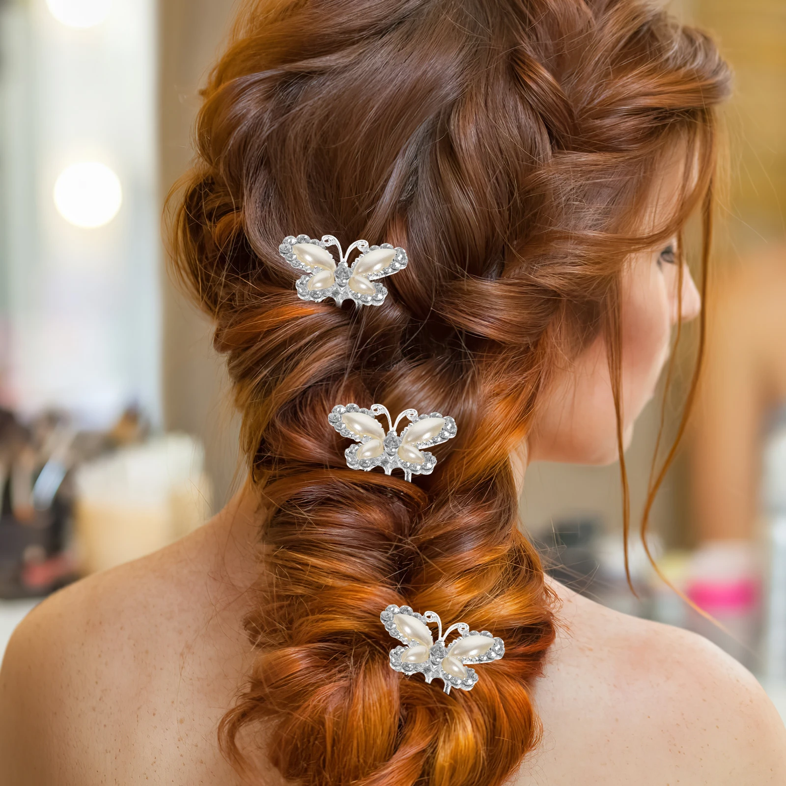 

3 Pcs Combs Rhinestone Wedding Bridal Hair Comb Pearl Bridal Accessories Wedding Side Women Bride Elegant Fashionable Delicate