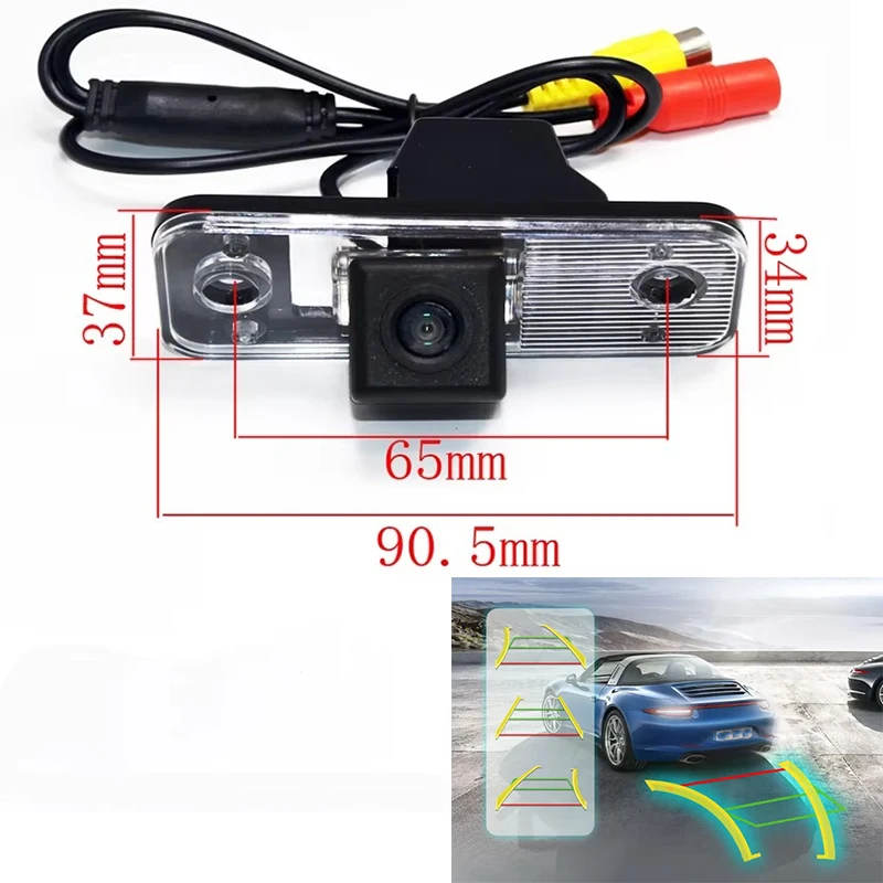4089T Dynamic Trajectory Line Vehicle Reverse Backup Car Rear View Camera For Hyundai Azera SantaFe Santa Fe IX45
