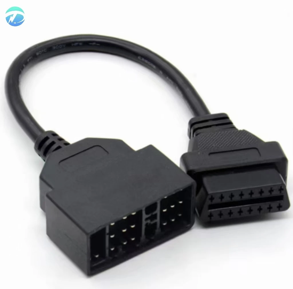 

Кабель-переходник от 22-контактного до 16-контактного разъема OBD1 к OBD2 для подключения пластикового устройства считывания кодов Toyota