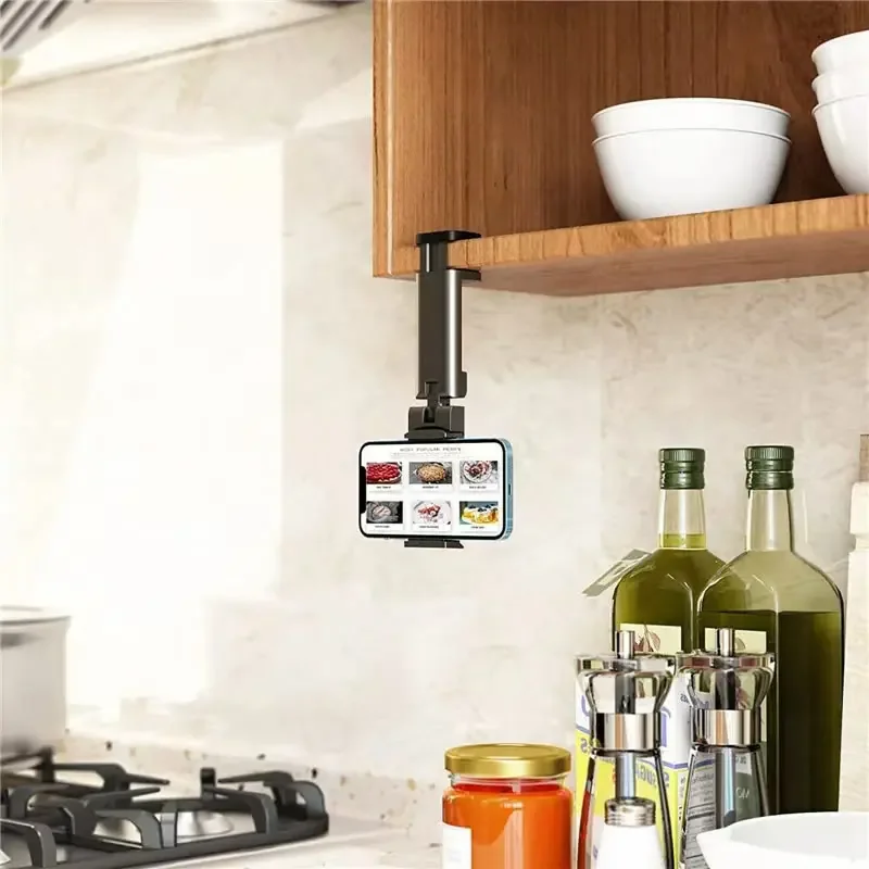 حامل الهاتف الذكي لمقعد القطار، قابل للتعديل وقابل للدوران لصور السيلفي وحامل هاتف للطائرة المحمول ومكتب السفر ودعم الطيران #4