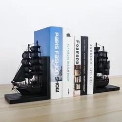 Nordic Style Solid Color Bookstand Bookend Creative Handmade Books By The Office Desktop Sailing Model To Decorate The Bookshelf