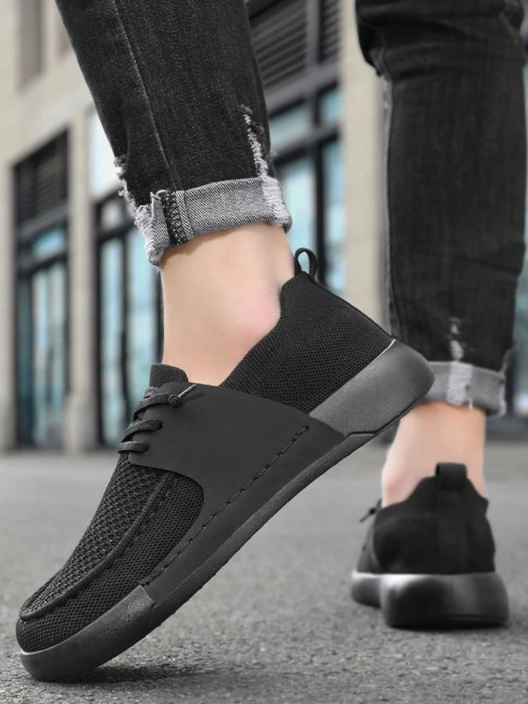 

Повседневная мужская обувь, простые дышащие минималистичные кроссовки из некожи, роскошная распродажа, модная мужская обувь высокого качества по низкой цене