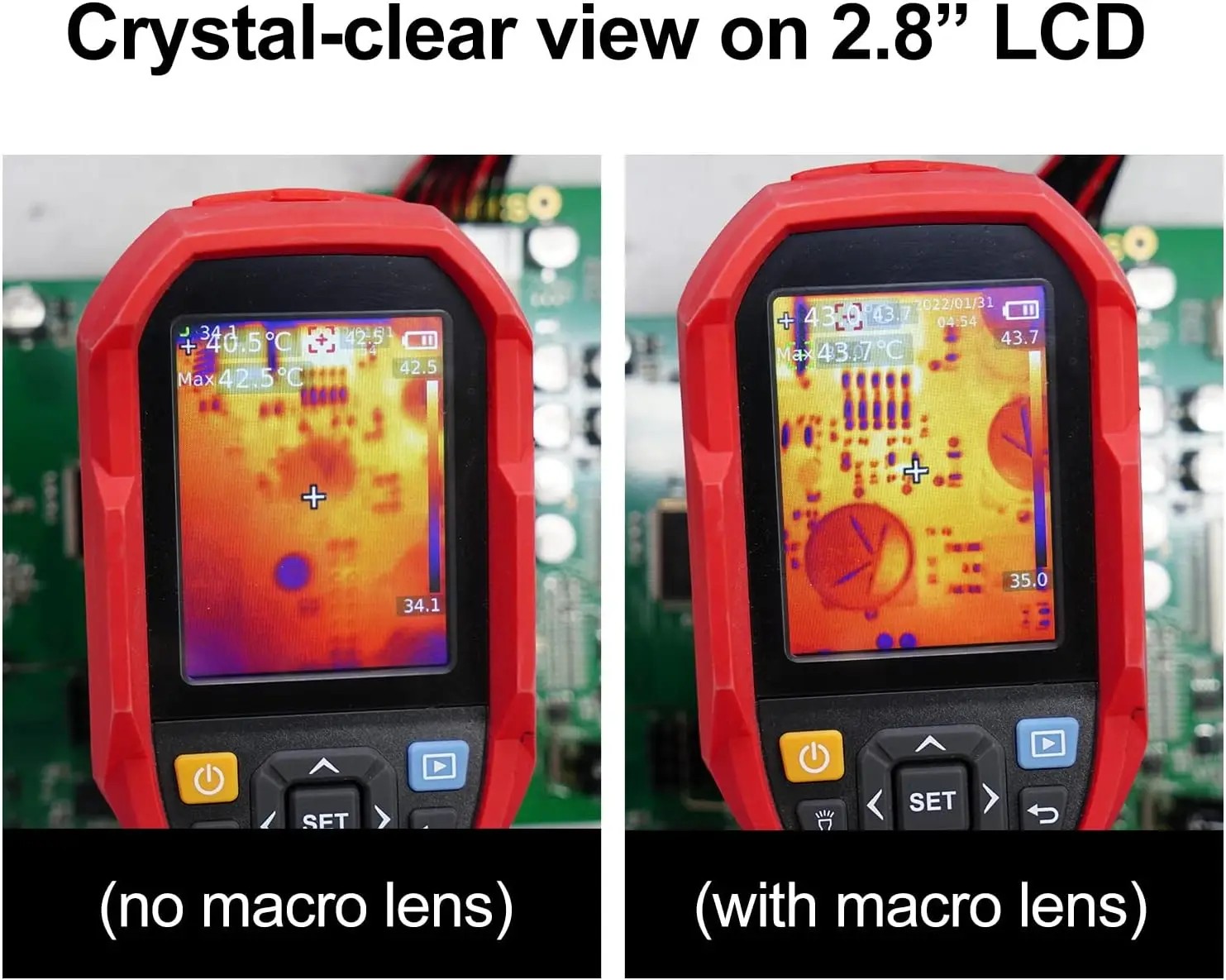 UNI-T UTi260B Thermal Imager Camera with UT-Z002 Macro Lens 256x192 Infrared PCB Circuit Repair Diagnostic Tool PC Softwa