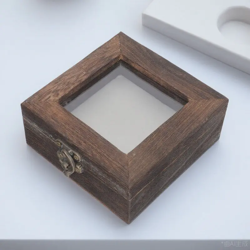 

Butterfly Specimen Box Vintage Wooden Sample Display Case Dustproof Jewelry Holder Collector Storage Box for Insect and Plant