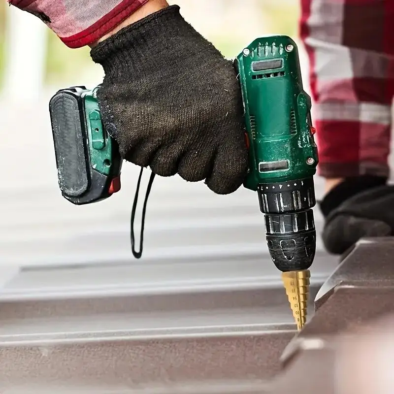 3PCS ステップドリルキット - 木材と金属用 |   電源不要のマルチサイズ穴あけ工具キット