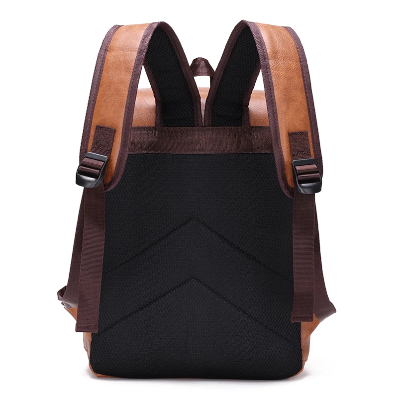 Imagem -05 - Estilo Diário Masculino Masculino Bolsas Mochila Meninos Couro do Plutônio Grande Espaço de Viagem Estudantes Moda Bolsos Multi-zíper para Trabalhar 2023 Novo