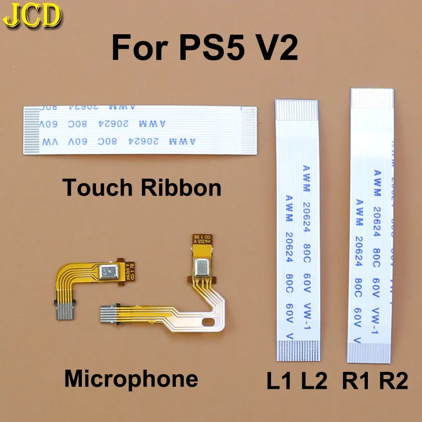 JCD Microphone & Touch & Left Right R1 R2 L1 L2 Motor Connect Ribbon Flex Cable For PS5 V2 2.0 BDM-020 Controller 