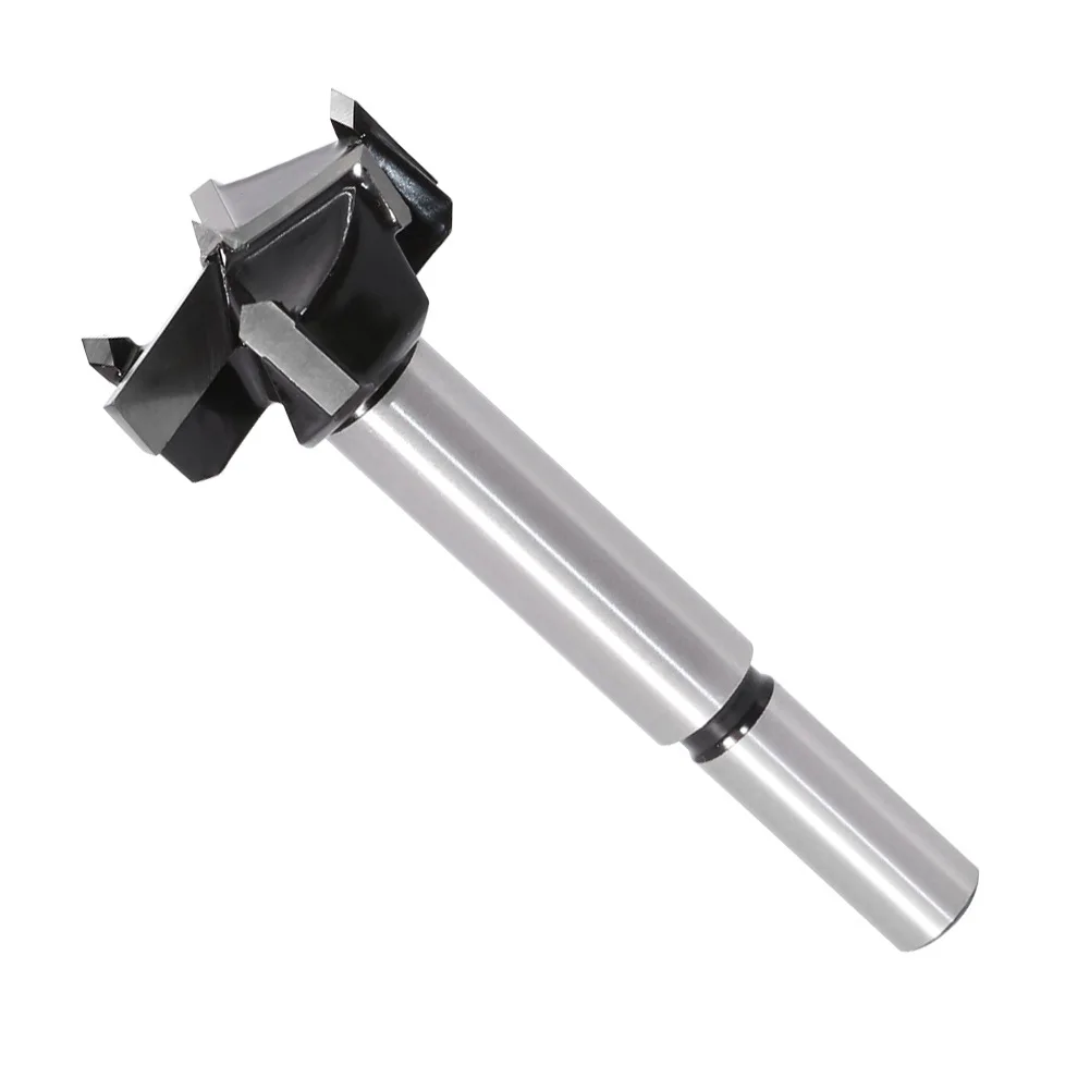 1PC 35mm 3 Teeth Forstner Tips Woodworking Tools Hole Saw Cutter Hinge Boring Drill Bits Round Shank Tungsten Carbide Cutter