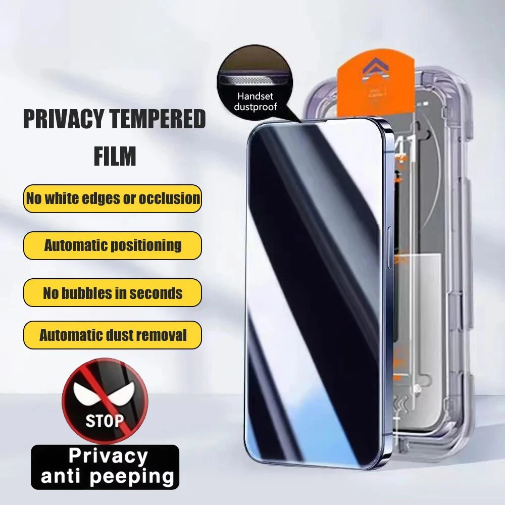 

For Vivo X200T X100 Ultra X300 FE X90 X80 Pro Dust Free Install Anti Spy Peeping Screen Protector Privacy Tempered Glass Film