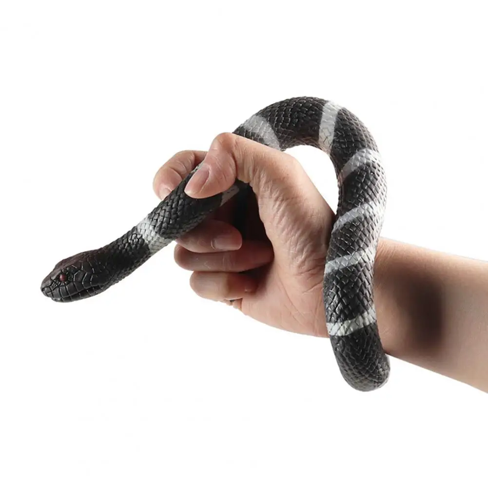 Realistic Snake Toy Realistic Fake Snake Toy Soft Tpr Snake Model Scare Squirrels Birds Halloween Party Prop Gag Gift for Kids