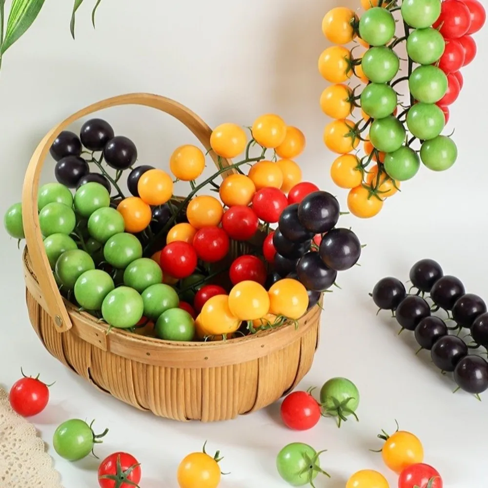 

Foam Artificial Tomatoes String Hanging Lifelike Simulation Tomatoes Model Handicrafts Farmhouse Tomatoes Ornament