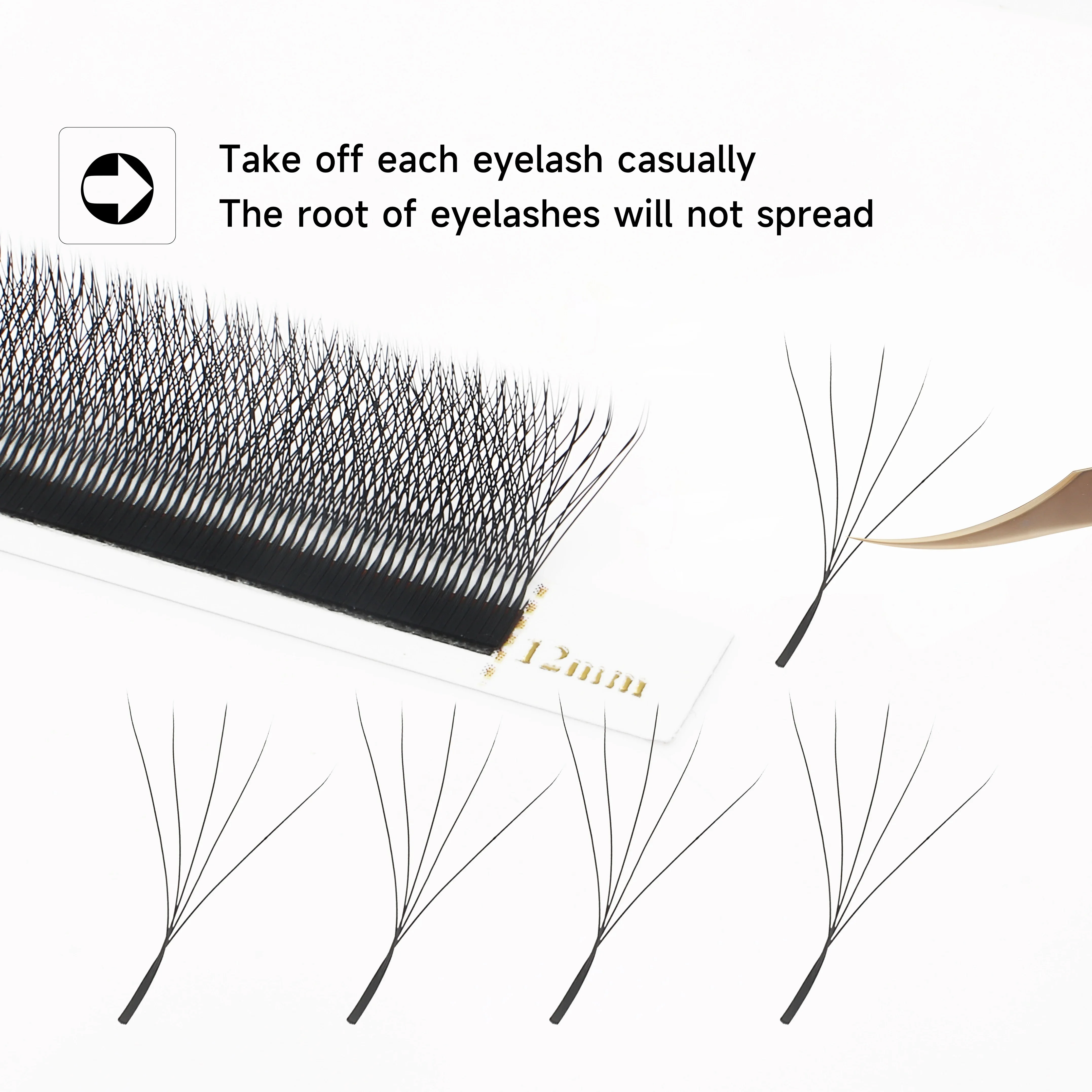 W Shaped Bloom 2D 3D 4D 5D 6D 7D 8D Automatic Flowering Premade Fans Eyelashes Extensions Natural Soft YY Individual Lashes