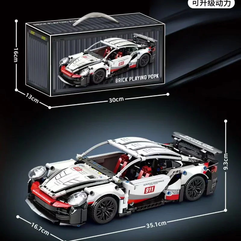 Blocos de construção técnicos quentes carro corrida esporte velocidade veículo modelo cidade mecânica super tijolos quebra-cabeça brinquedos presente adulto