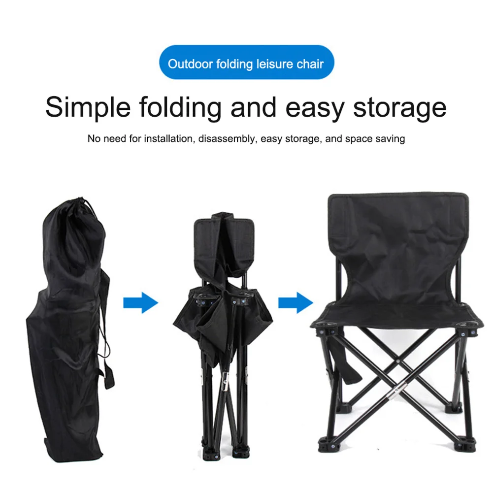 Camping Chair Outdoor Chair Folding Beach Chair Multifunctional Lazy Chair Easy Storage Fishing Chair Picnic Camping Equipment