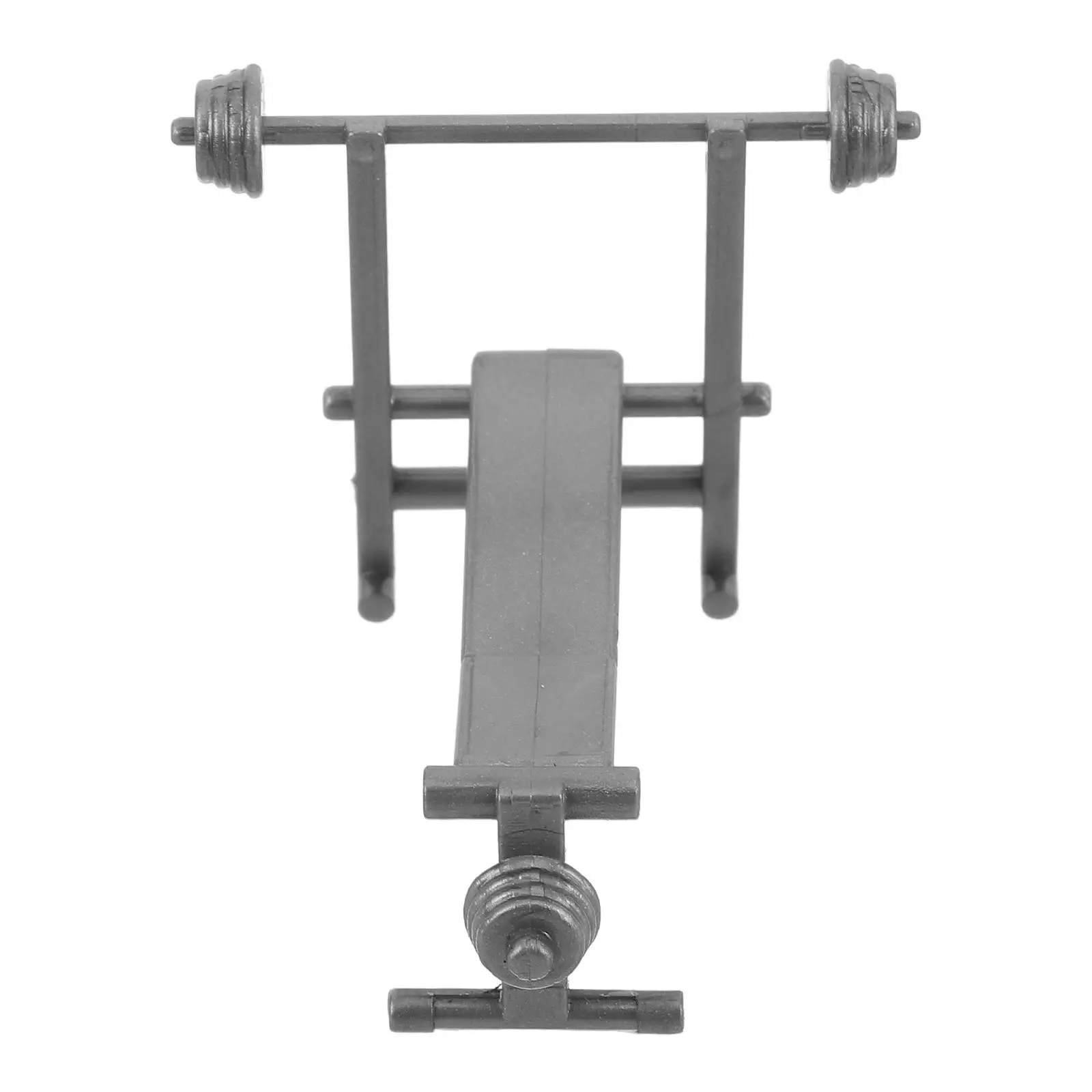 

Workout Bench Fitness Equipment Model Kids Weight Barbell Mini Dumbbells Micro Scene