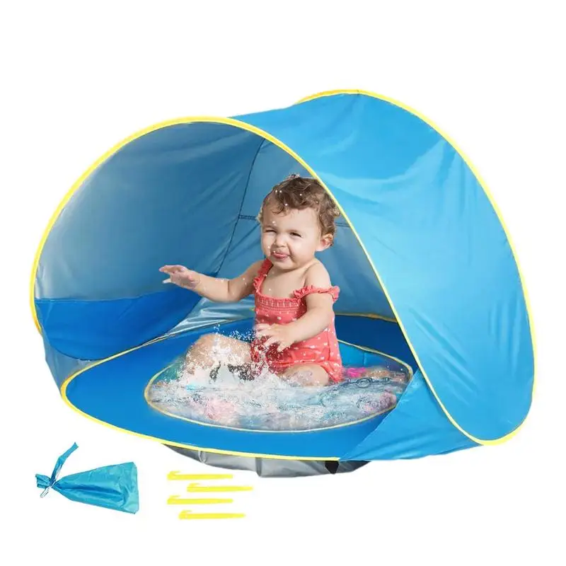 Sun Shade Pool Kids Tent Beach Shelter Shade For Kids Portable Tent Sun Shelter With Carrying Bag UV Protection Beach Shade