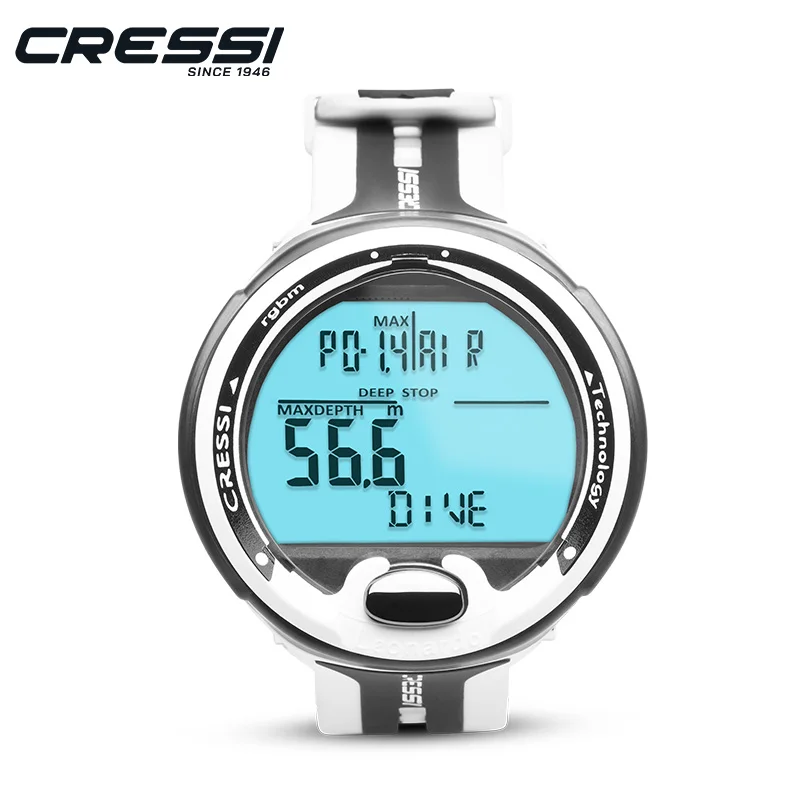 Cressi Diving Computer Watch Underwater Professional Scuba Equipment Single Button Leonardo