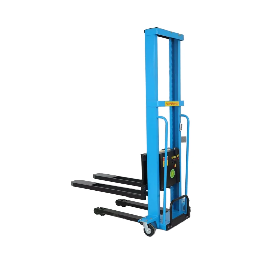 

1000kg Self Loading Portable Forklift Mini Small Hand Manual Semi Electric Self Load Lifting Stacker