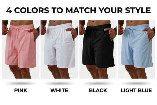 

Новые летние мужские удобные свободные и дышащие пляжные шорты, модные и простые однотонные шорты на шнурке.