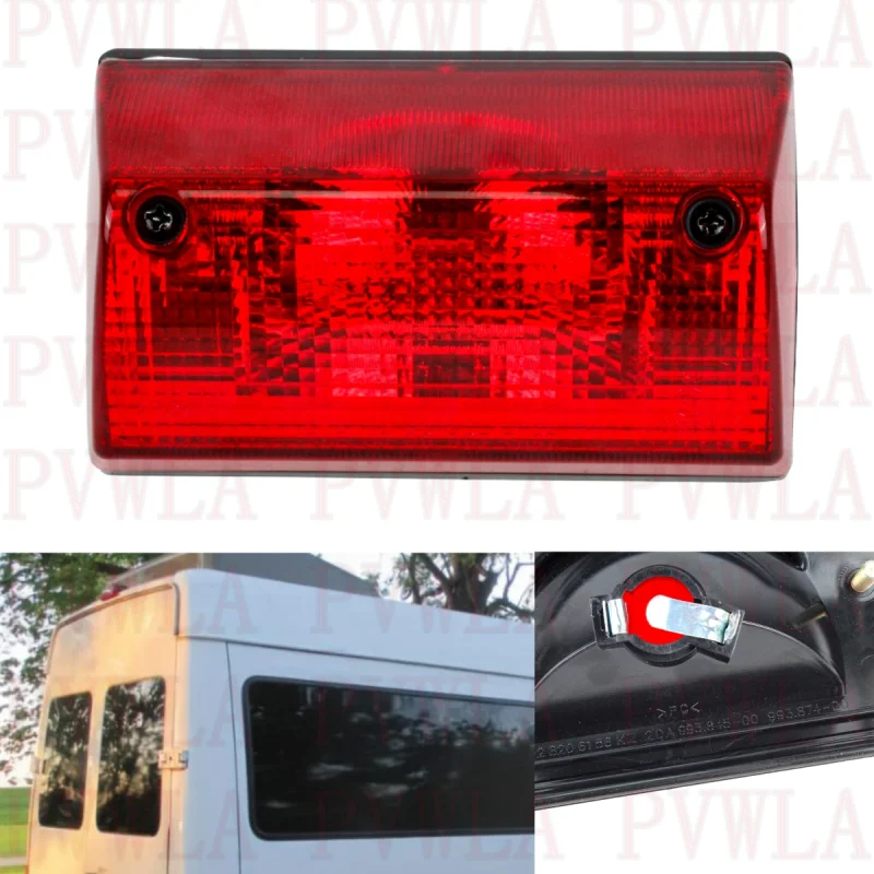 Red Third Rear Brake Stop Light Lamp For Mercedes Sprinter 2500 3500 1995 1996 1997 1998 1999 2000 2001 2002 2003 2004 2005 2006