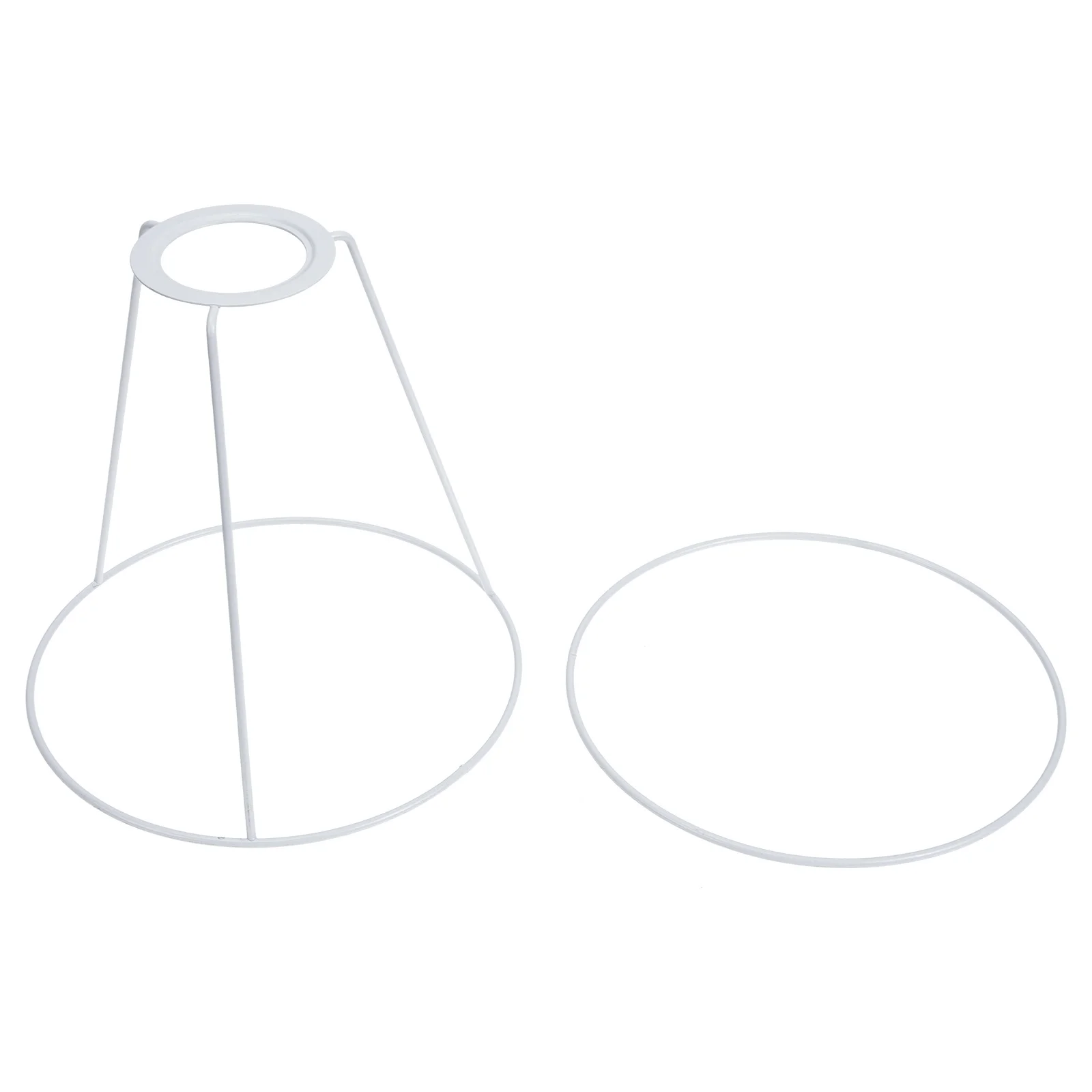

1 set 1 Set Lampshade Frame Iron Cone Wire Cover For Table Diy Lamp Shade Holder Light Cage Guard Ring For Lamp Shade Metal Ring