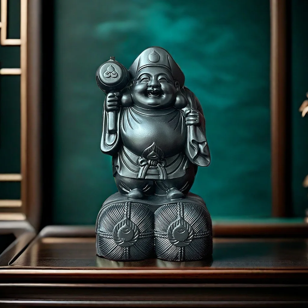 

Mahakala Statue Resin Figurine Buddhist Deity Wealth God Black Dakini Home Decor