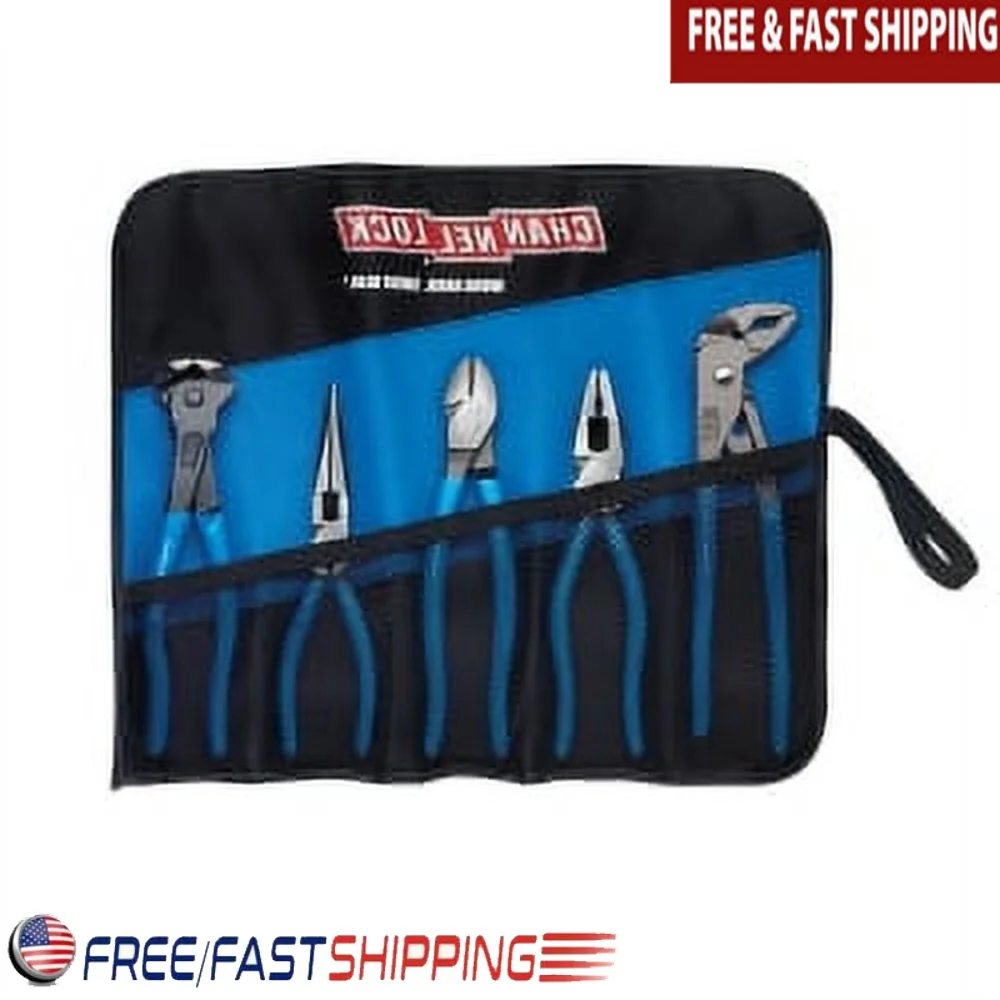 

Профессиональный набор инструментов из 5 предметов с рулоном инструмента, сверхмощные инструменты для механики, подарок для любителей DIY, проекты для домашнего ремонта