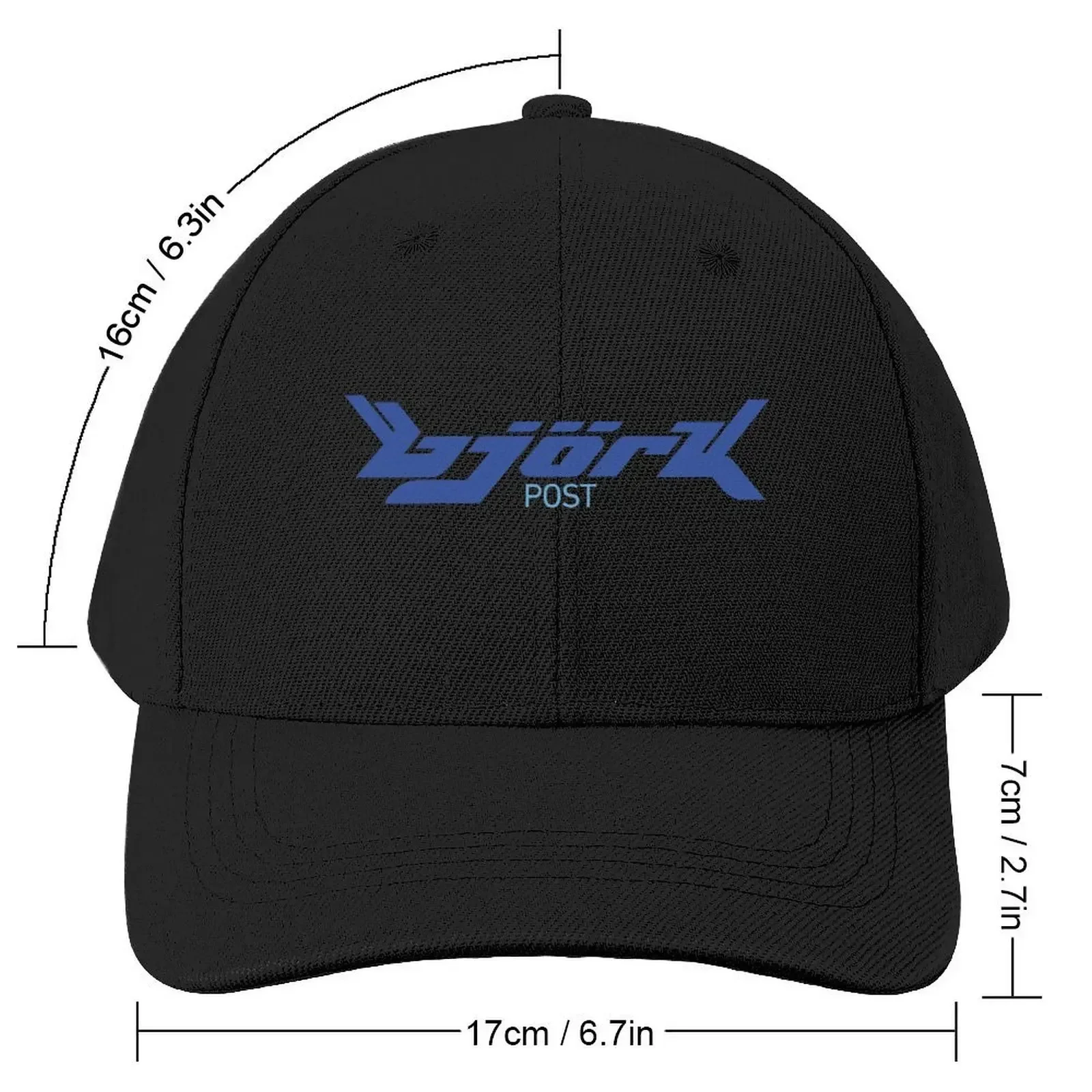 Bjork Post Vintage Logo (Blue / Light Blue) Baseball Cap Streetwear cute Luxury Brand Golf Hat Women Men's