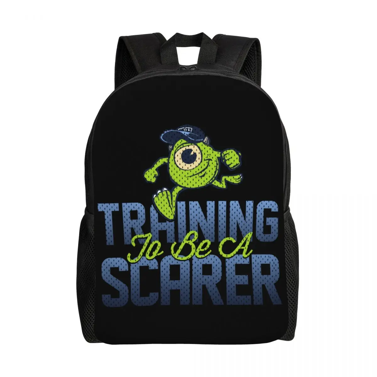 Custom Monsters University Mike Wazowski Backpacks School College Students Bookbag Fits 15 Inch Laptop Scarer Student Bags