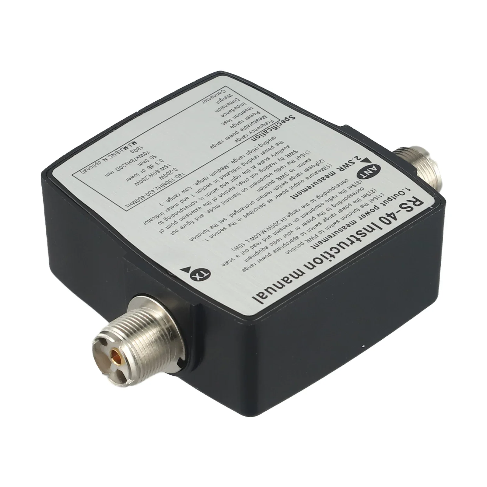 Imagem -03 - Power Swr Medidor para Ham Mobile Radio Uhf Vhf 144 Mhz 430mhz Medição de até 200w Faixa de Potência Connector Walkie Talkie Acessório Rs40
