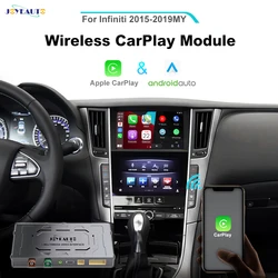 JoyeAuto bezprzewodowy Apple CarPlay dla Infiniti 8 calowy ekran 2015-2019 Q50 Q60 Q50L QX50 Android lusterko samochodowe-Link Car Play Play