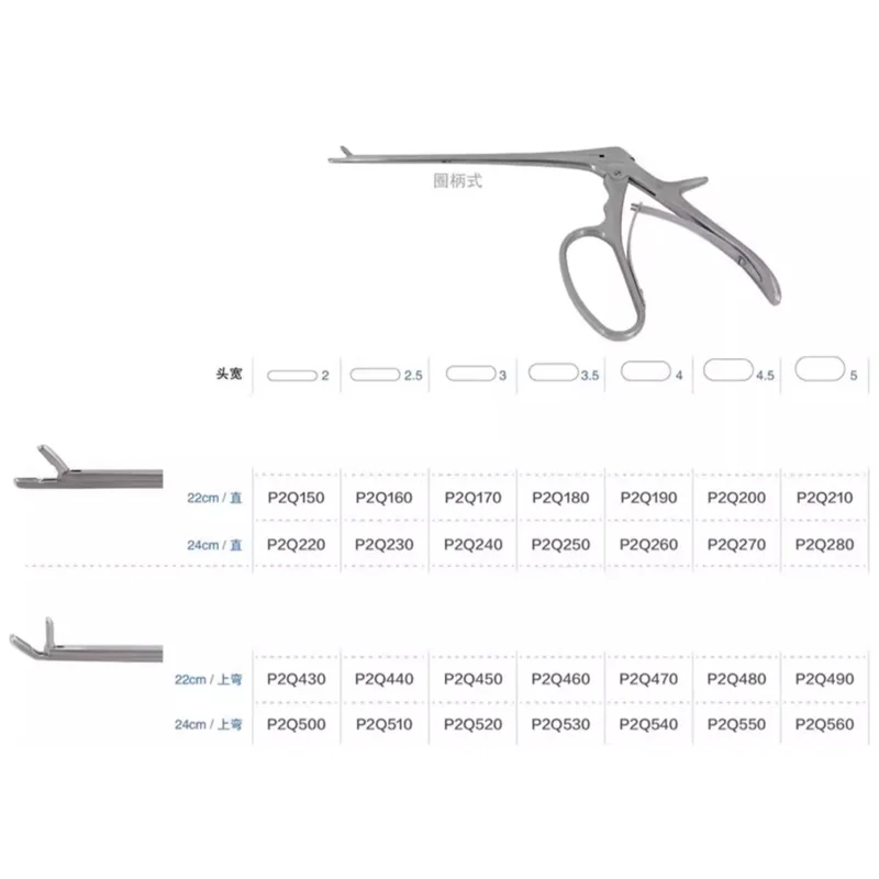 

Admiralty medical nucleus pulposus forceps 22 24cm straight elbow ring handle type nucleus pulposus remover spine orthopedic ins