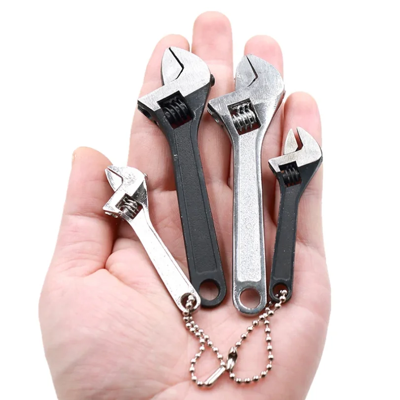 

Mini 2.5/4 Inch Adjustable Spanner Open-End Wrench Tools Small Wrench Portable Key Tool Set Can Be Carried With You