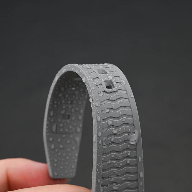 Pulseira de silicone líquido para relógio, pulseira universal de liberação rápida de 20mm 22mm para huawei gt4/5 para seiko