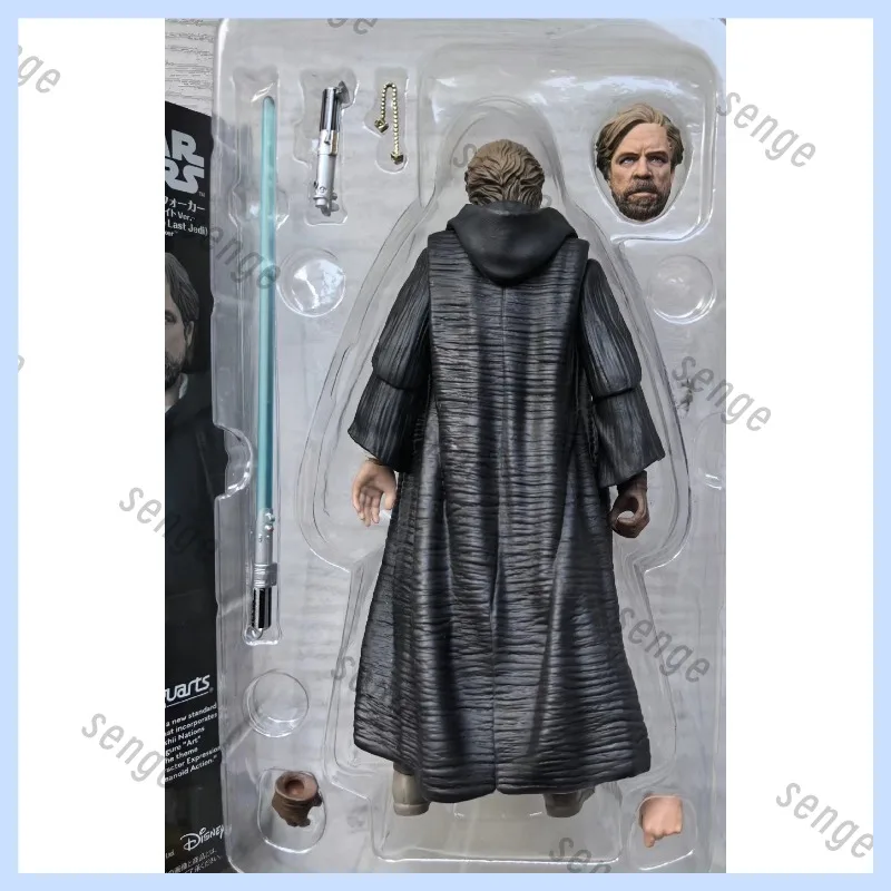 [Genuine Brand New Spot] Bandai SHF Star Wars Luke Skywalker The Last Jedi Akto Hideaway Edition Action Figure Collection Gift view 5