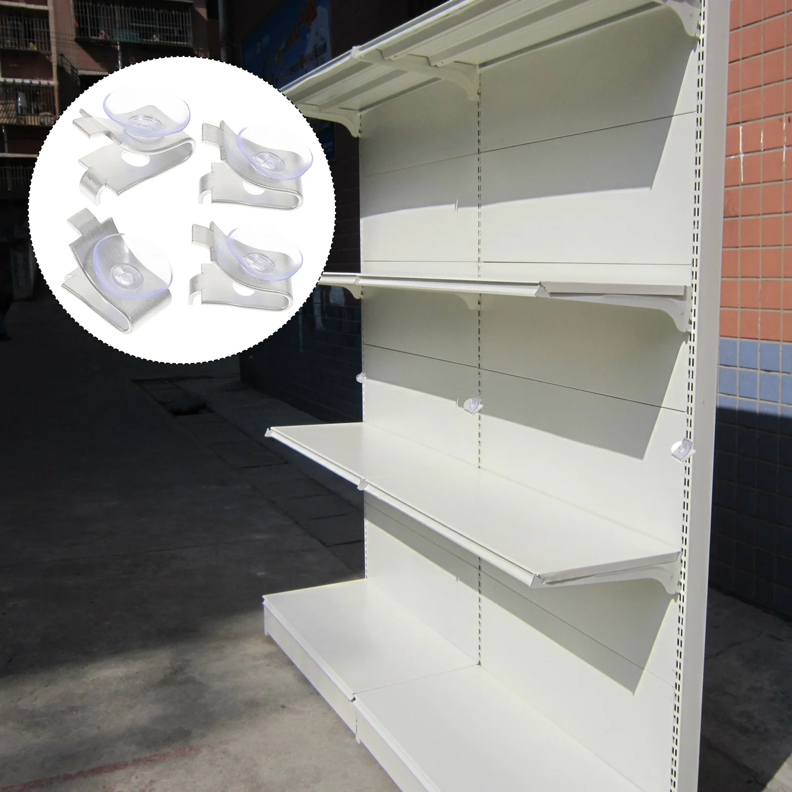 

20Pcs Aluminum Glass Shelf Bracket Rustproof Support Clip for Cabinets Kitchen Closets Adjustable Heavy Duty Shelving Bracket