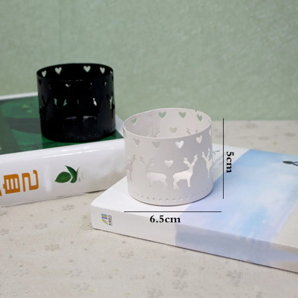 

2Pcs Holders Premium Metal Christmas Candlestick Set for Room Office Decor Tealight Holder Vintage Table Decoration