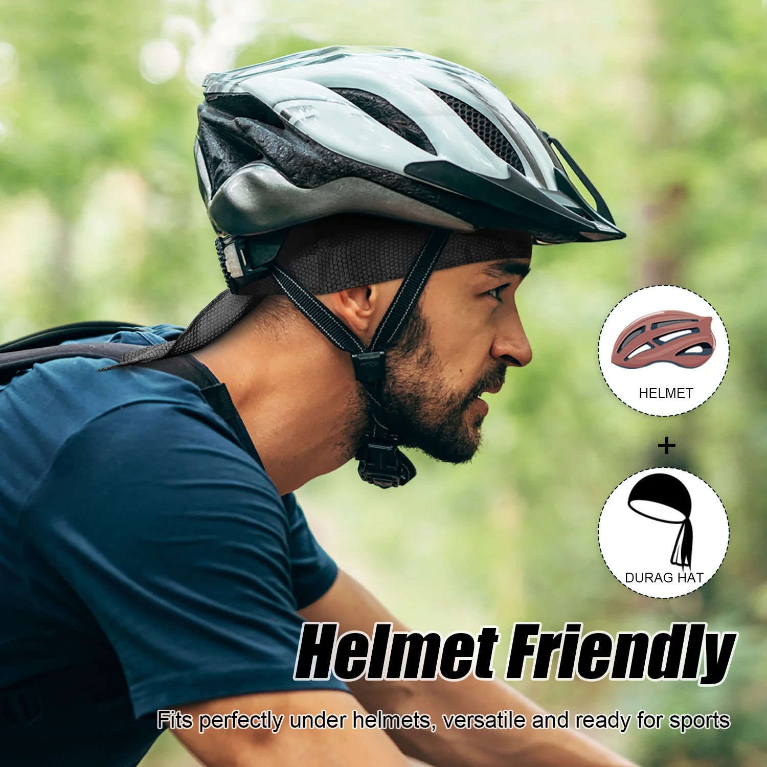 통기성이 좋은 쿨링 밴다나 캡, 빠른 건조 기능, 조절 - Skull Cap Helmet Liner 리뷰 및 가격