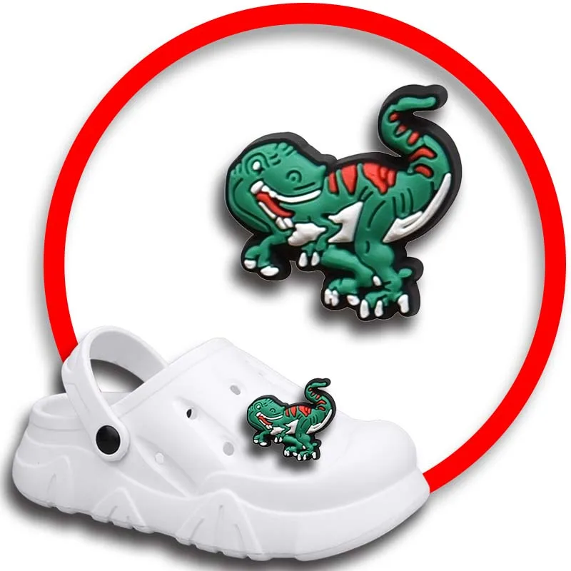 Allosaurus-Breloques de Chaussures pour Crocs, Sandales, Sabots, Épingles, Accessoires de Décoration de Chaussures, Danemark ges pour Hommes, Bol et Enfants