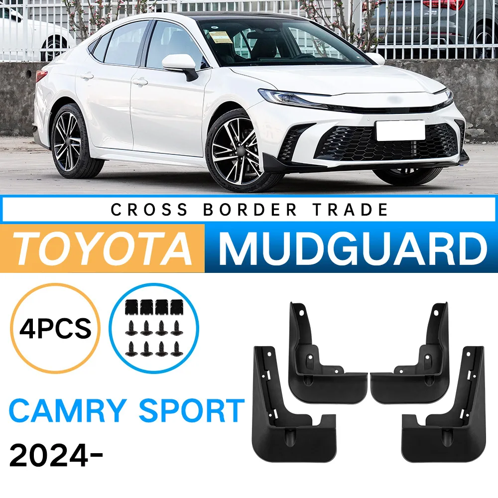 Car MudFlaps Mudguards Anti Splash for Toyota Camry Sport 2024 SE XSE Front Rear Wheels Fender Car Accessories 4Pcs