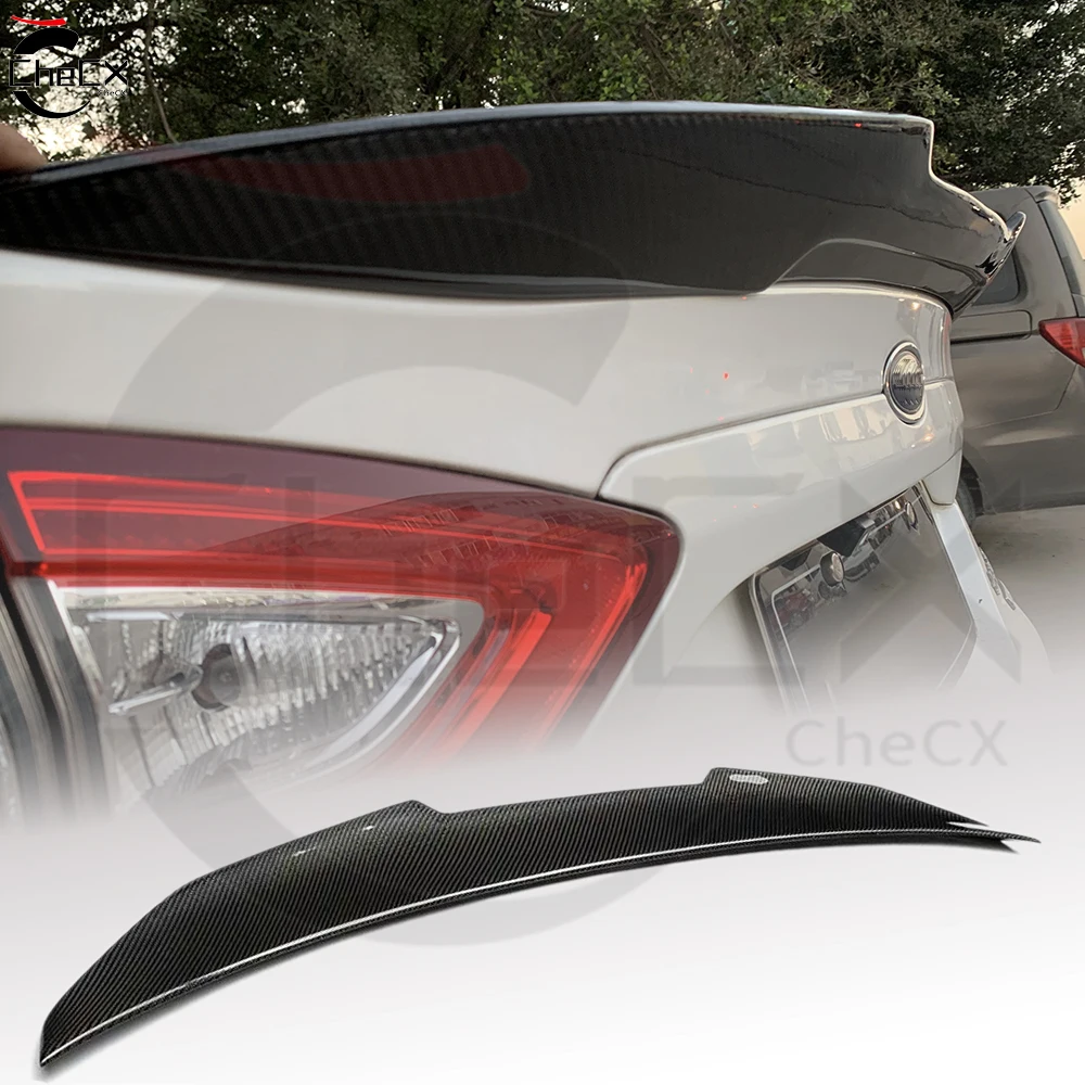 For Ford Mondeo/Fusion Auto 2013-2017 High Quality Fiberglass Material Rear Wing Spoiler Bright Black Decorative Spoiler