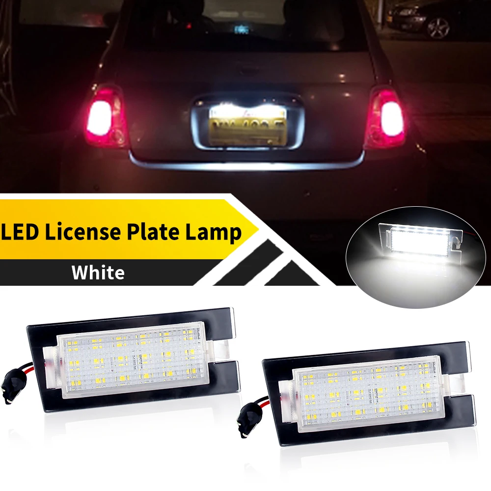 

2 шт. светодиодная лампа номерного знака для Jeep Cherokee 2014 2015 2016 2017 2018 OEM 68223864AB лампа тегов белые лампы освещение номерного знака