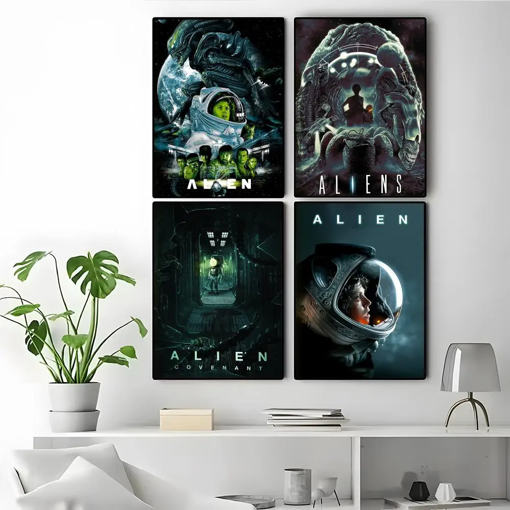 Alien Guest Room Wall Art Damage Free Wall Art Cool Room Accessories Poster