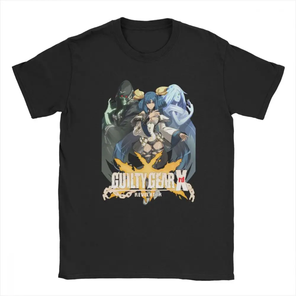 T-Shirts Men Dizzy Guilty Gear Xrdr Tees Revelator Heaven And Hell Rock T Shirt Slim Fit GuiltyGear Fighting Game FGC Clothes